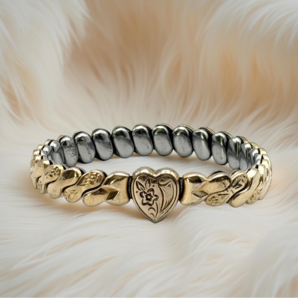 WWII Sweetheart Gold Filled Expansion Bracelet – Foster 12K GF, Petite Fit 4-5” - Picture 15 of 16